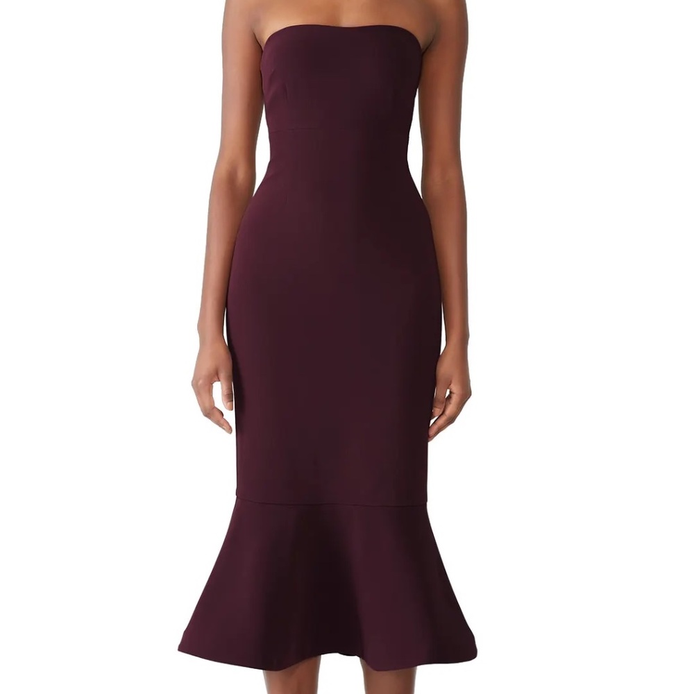 COPY - Cinq a Sept Rent the Runway Vino crepe Luna strapless dress sz 8 $465